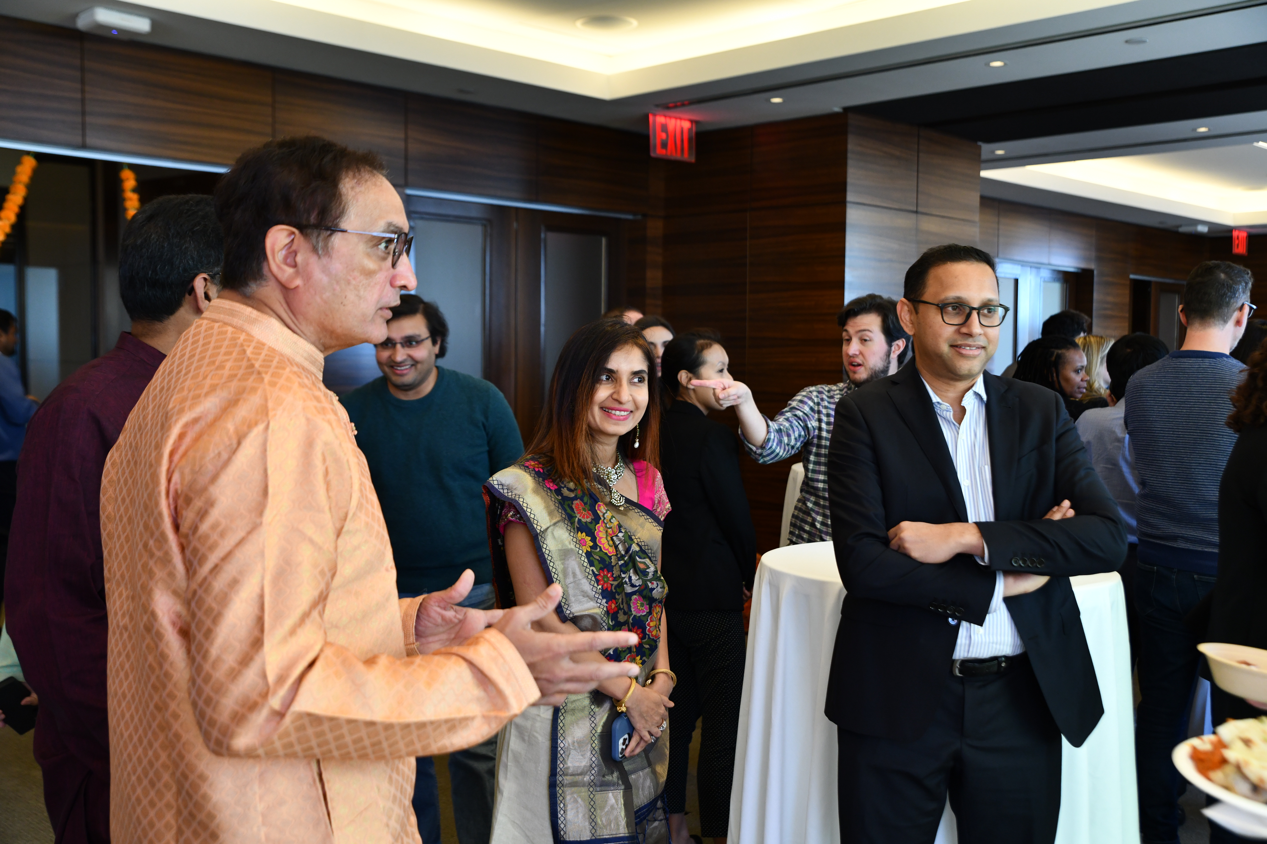 Group of Colleagues at Lazard Asian Alliance Diwali Celebration